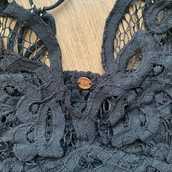 NWOT Free People One Adella Black Lace Bralette, Size XS - Picture 5 of 7